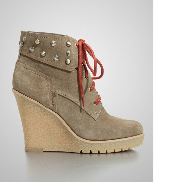 NEW GUESS Hannela Casual Lace-Up Booties - Picture 2 of 4